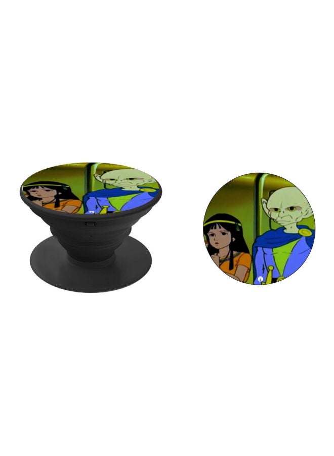 BP Cartoon Printed Pop Socket Phone Holder Orange/Blue/Yellow - Image 2