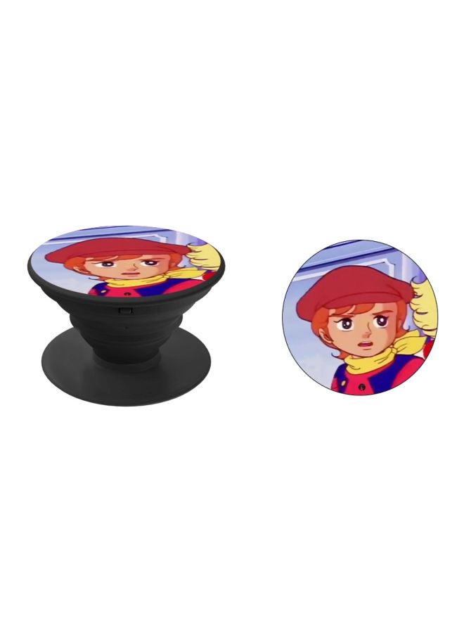 BP Cartoon Boy Printed Pop Socket Phone Holder Blue/Brown/Yellow - Image 2