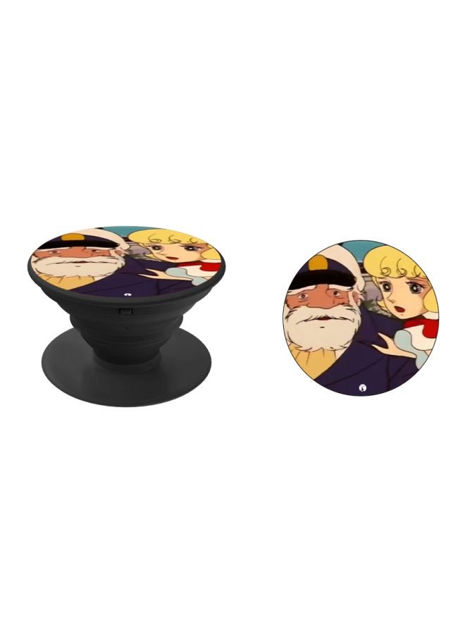 BP Cartoon Printed Pop Socket Phone Holder Blue/White/Yellow - Image 2