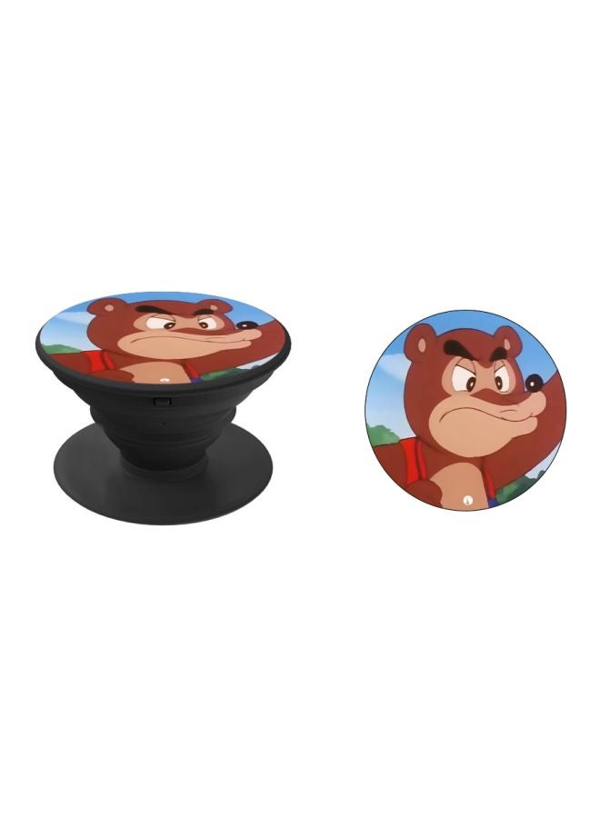 BP Cartoon Printed Pop Socket Phone Holder Brown/Blue/Green - Image 2