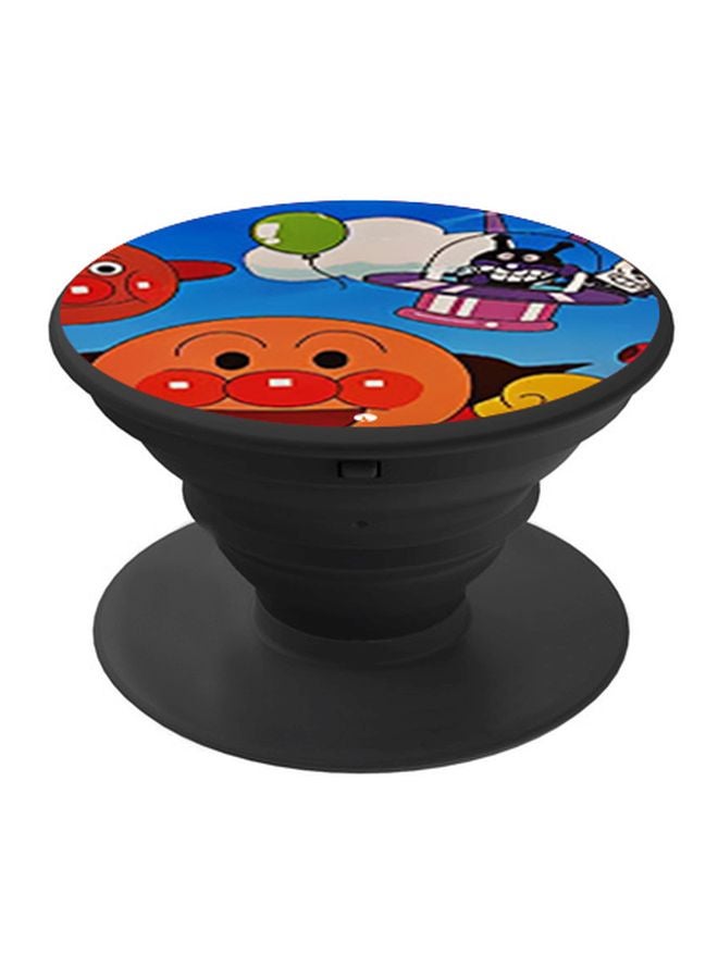 BP Cartoon Printed Pop Socket Phone Holder Blue/White/Black - Image 1