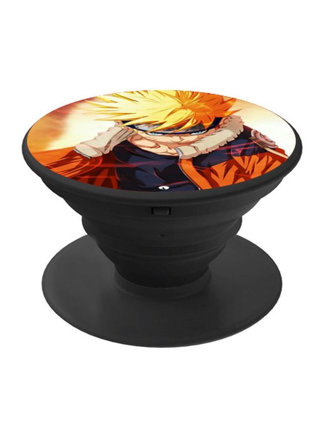 BP Printed Pop Socket Phone Holder Orange/Yellow/Black - Image 1