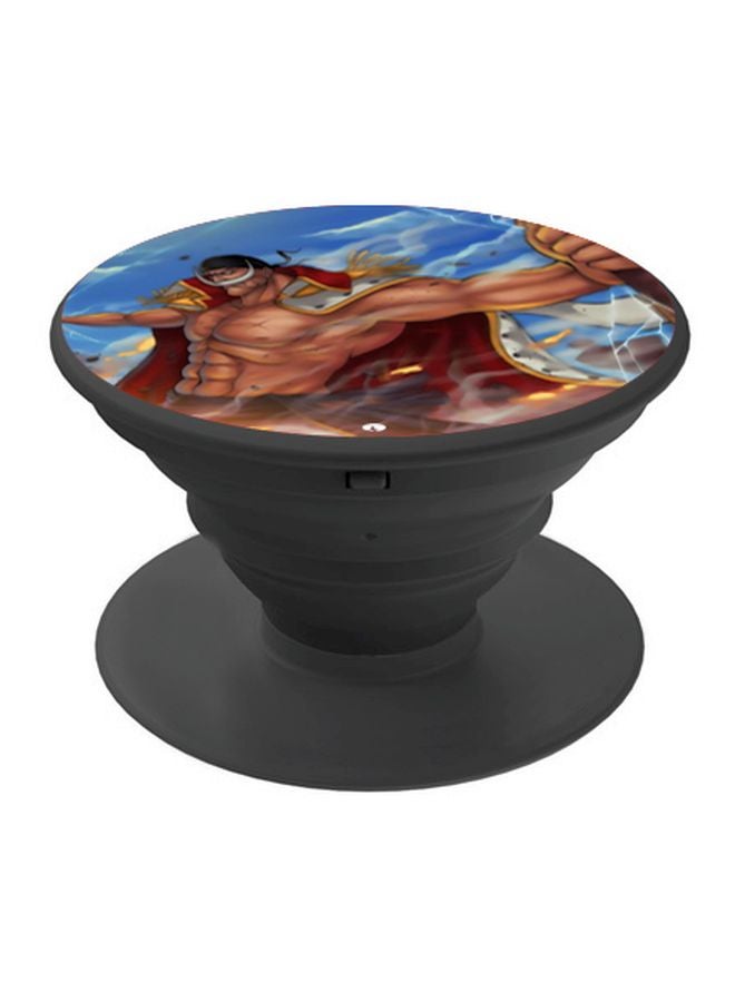 BP Cartoon Printed Pop Socket Phone Holder Blue/Brown/Red - Image 1