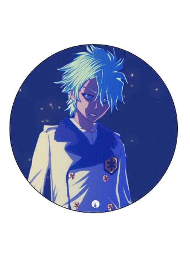 BP Cartoon Printed Pop Socket Phone Holder Blue/White - Image 2