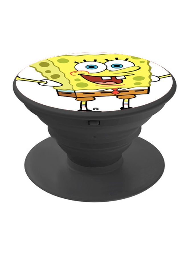 BP SpongeBob Printed Pop Socket Phone Holder Yellow/White/Brown - Image 1