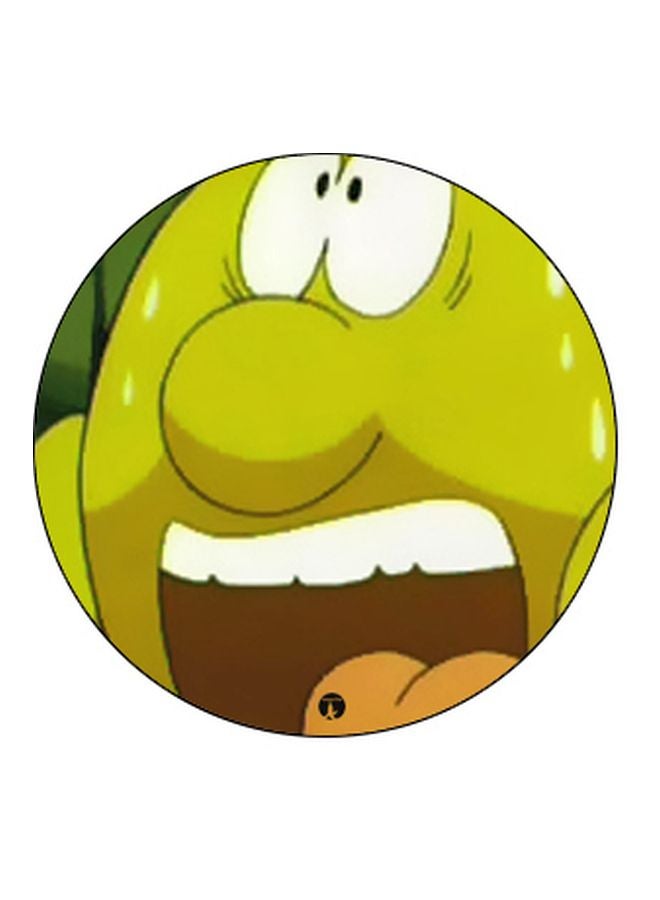 BP Cartoon Printed Pop Socket Phone Holder Green/White/Brown - Image 2