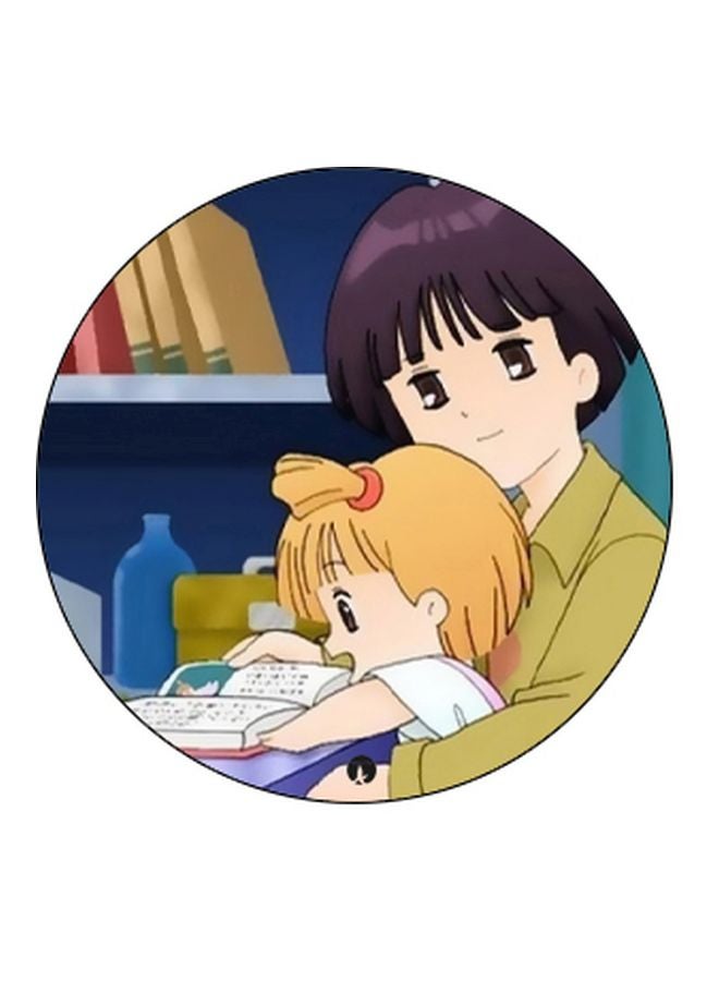 BP Cartoon Printed Pop Socket Phone Holder Yellow/Blue/Beige - Image 2