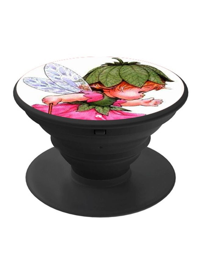 BP Cartoon Printed Pop Socket Phone Holder Pink/Green/Black - Image 1