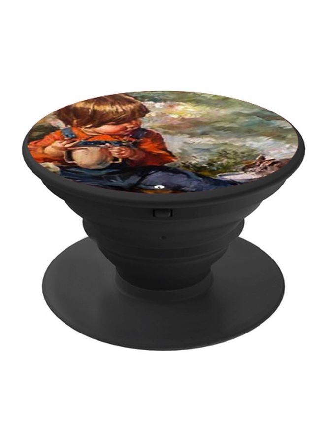 BP Boy Printed Pop Socket Phone Holder Blue/Red/Black - Image 1