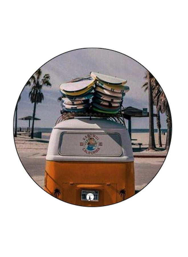 BP Bus Printed Pop Socket Phone Holder White/Orange/Black - Image 2
