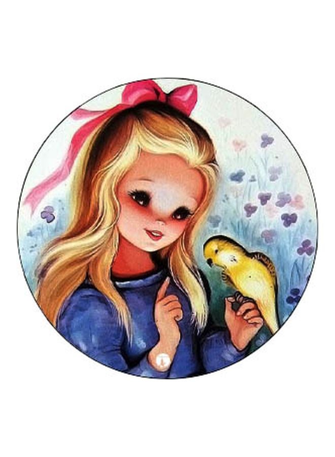BP Girl And Bird Printed Pop Socket Phone Holder Black/Blue/Beige - Image 2