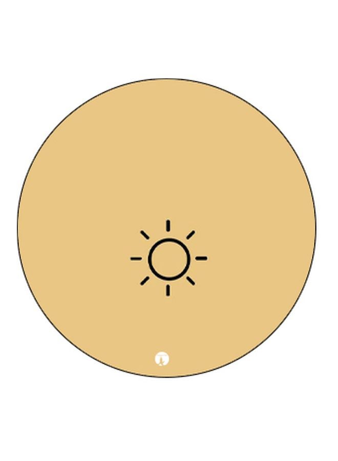 بي بي حامل هاتف بوب سوكيت بطبعة صورة الشمس بني/أسود - Image 2