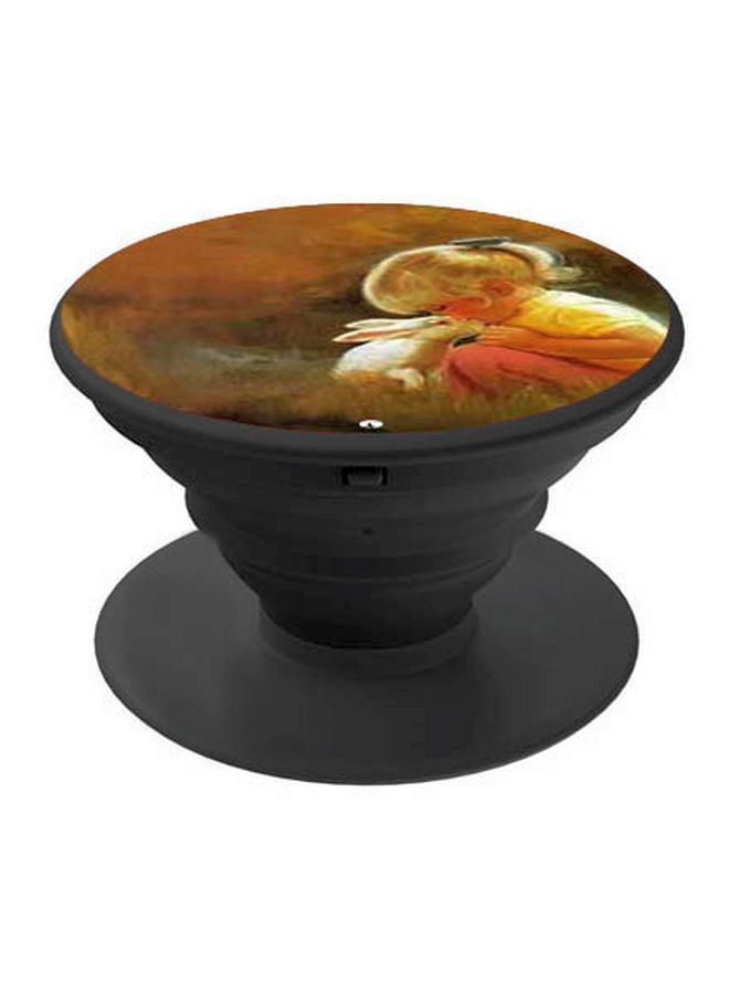 بي بي حامل هاتف بوب سوكيت بطبعة فتاة كرتونية بني/أبيض/أحمر - Image 1