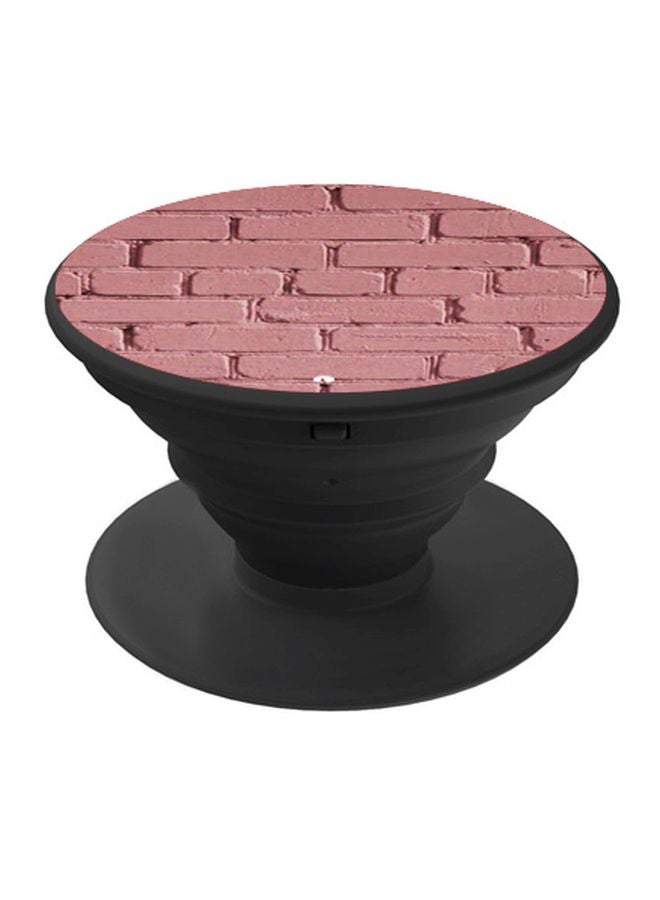 BP Bricks Printed Pop Socket Phone Holder Pink - Image 1