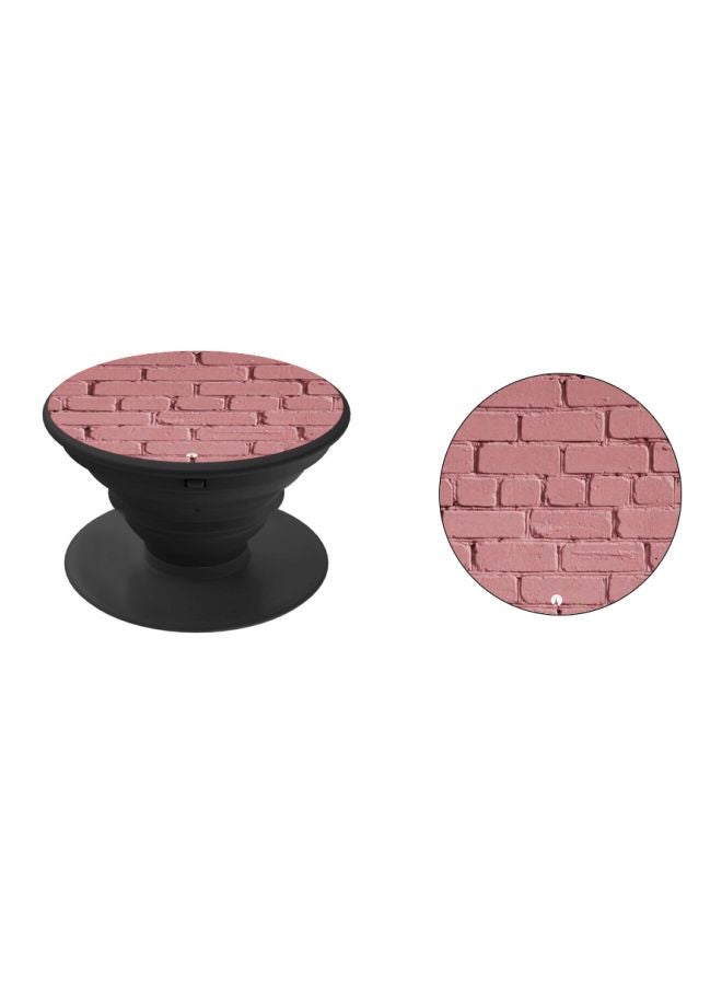 BP Bricks Printed Pop Socket Phone Holder Pink - Image 2