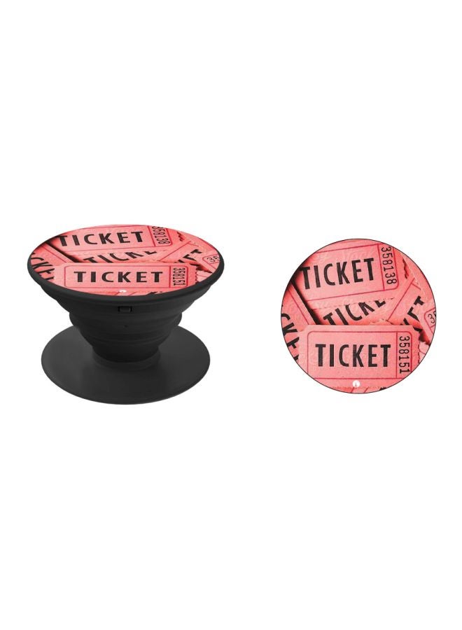 BP Ticket Printed Pop Socket Phone Holder Pink/Black  - Image 2