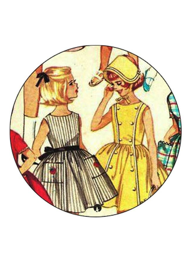 BP Girls Printed Pop Socket Phone Holder Black/Yellow/Beige - Image 2