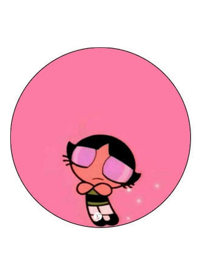 BP Power Puff Girls Printed Pop Socket Phone Holder Black/Pink/Orange - Image 2