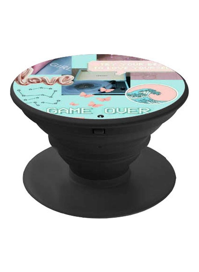 بي بي حامل هاتف بوب سوكيت بطبعة لعبارة 'Game Over' أسود/أزرق/ وردي - Image 1