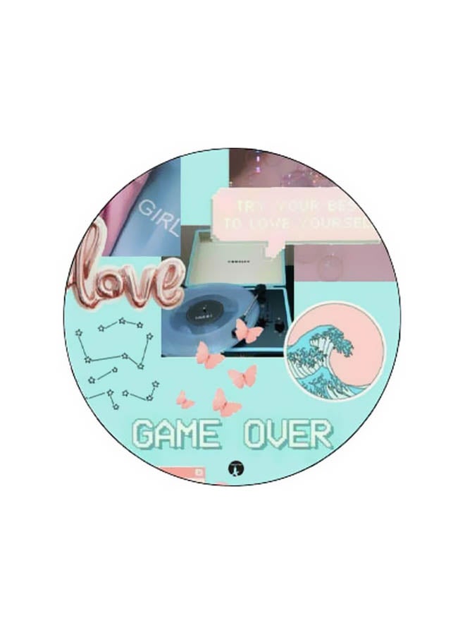 بي بي حامل هاتف بوب سوكيت بطبعة لعبارة 'Game Over' أسود/أزرق/ وردي - Image 2