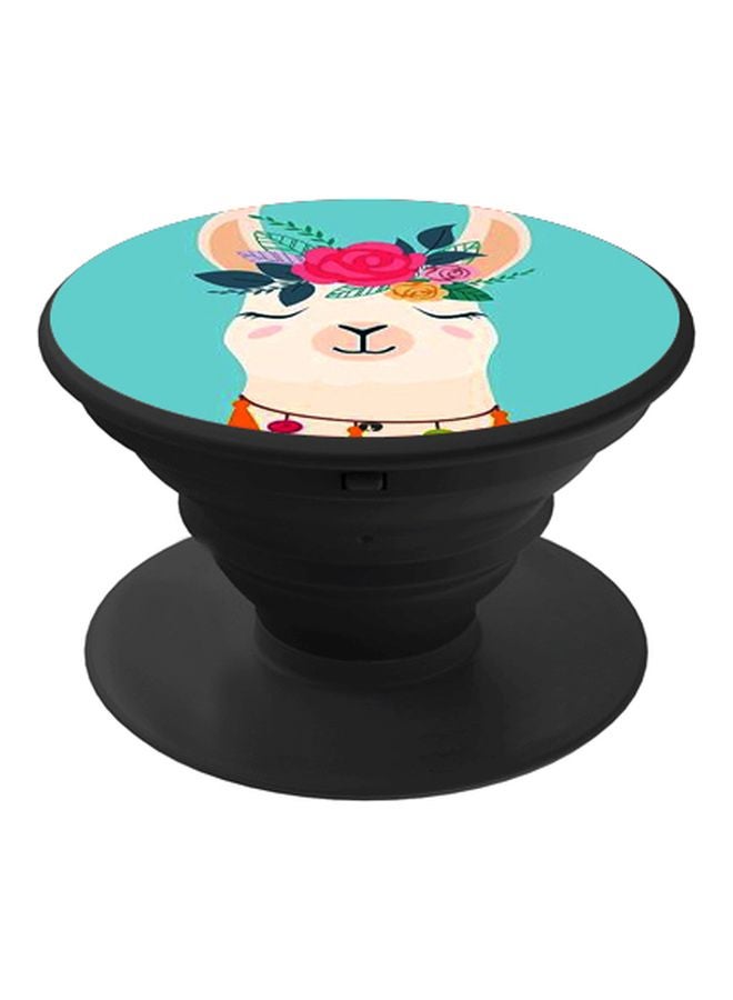 بي بي حامل هاتف بوب سوكيت بطبعة رسمة كرتونية على شكل حيوان أسود/ أخضر/ بيج - Image 1