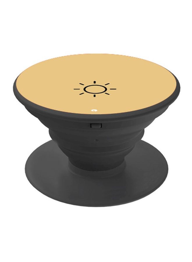 بي بي حامل هاتف بوب سوكيت بطبعة صورة الشمس بني/أسود - Image 1