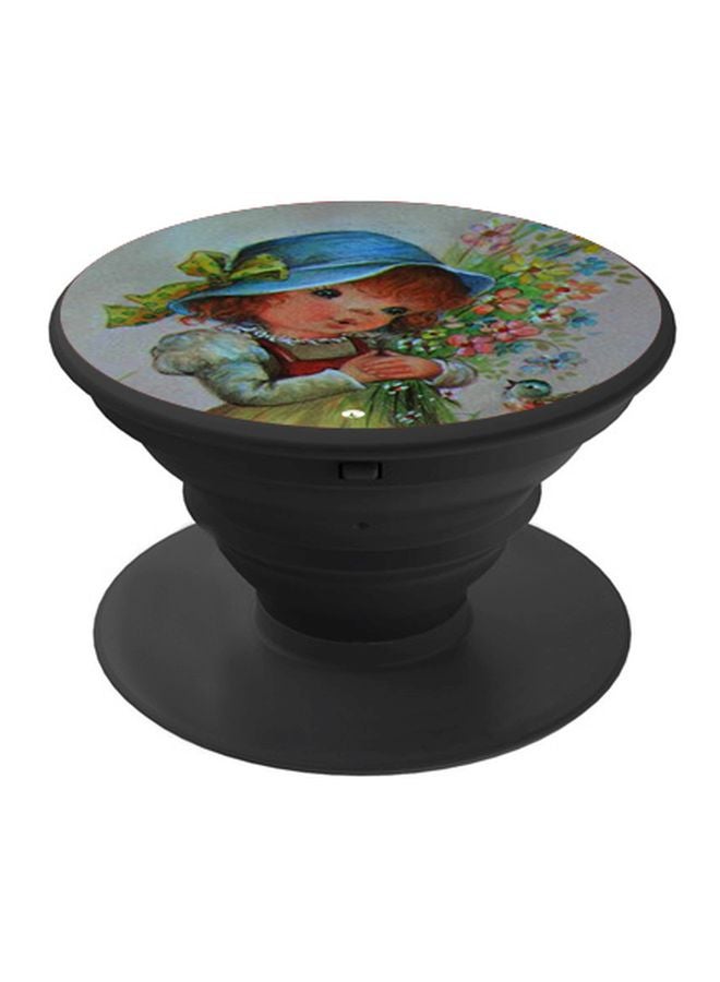 بي بي حامل هاتف بوب سوكيت بطبعة فتاة كرتونية وردي/أزرق/أخضر - Image 1