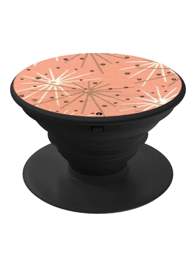 BP Printed Pop Socket Phone Holder Black/Pink/White - Image 1