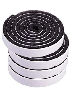 4-Piece Self-Adhesive Seal Foam Tape Set White 8cm