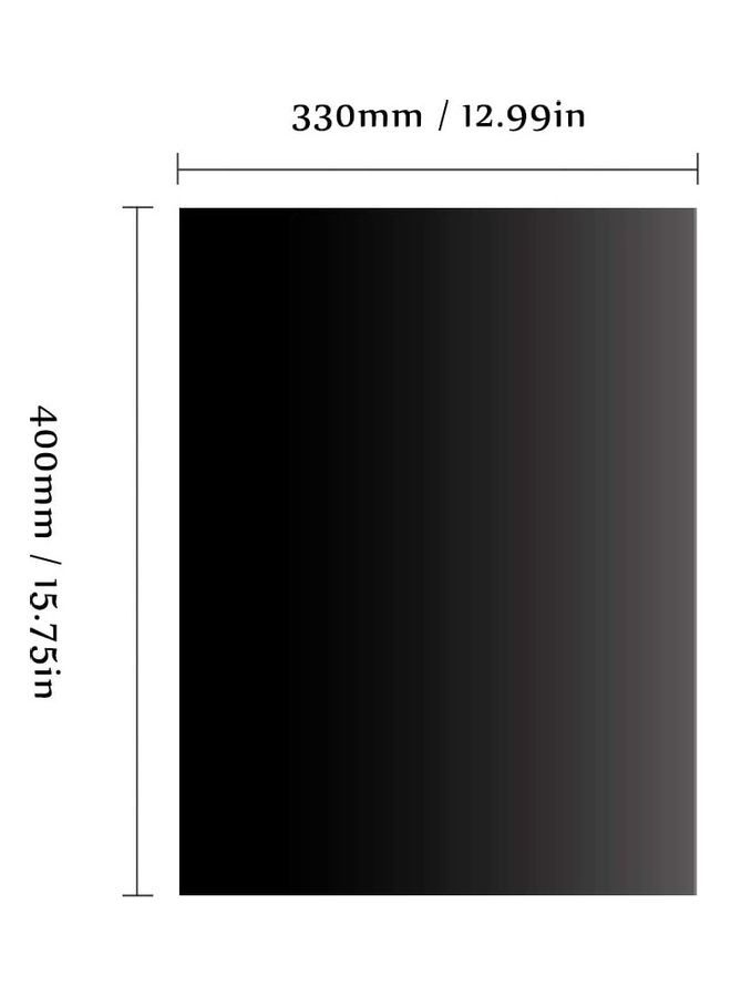 طقم بساط للشواء مقاوم للحرارة مكون من 3 قطع أسود 40x33سم - Image 1