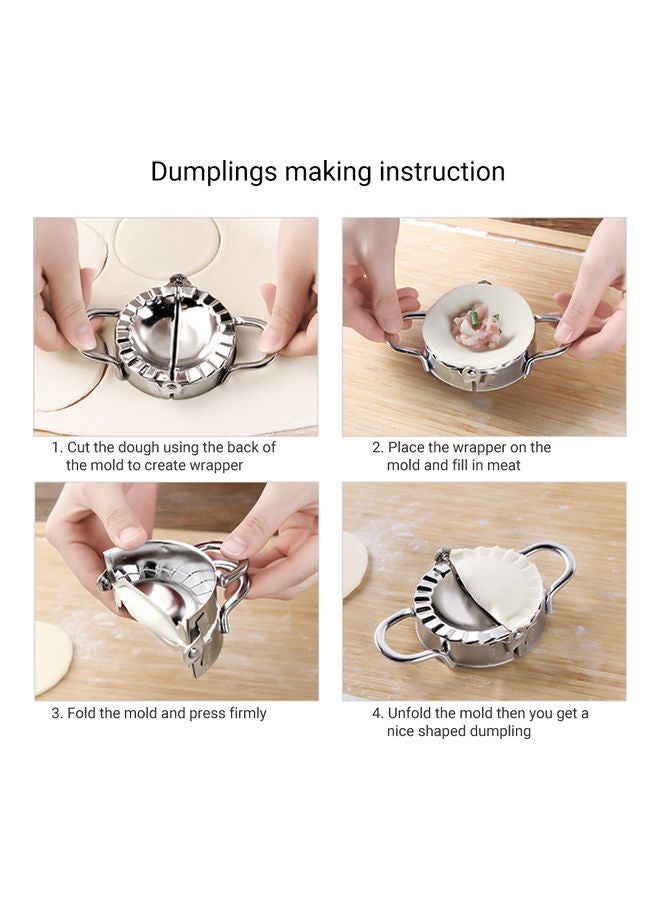 Stainless Steel Dumpling Maker Silver 11x5.5x8.8cm - Image 5