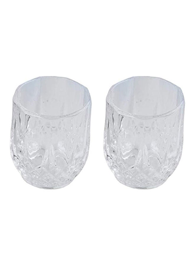6-Piece Stones With 2 Glass Set Grey 15.4x7.1x14.3cm