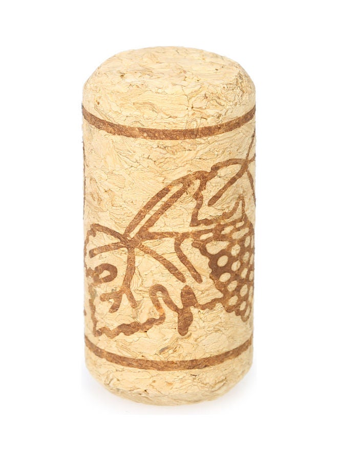 100-Piece Oak Wine Stoppers Set Beige 44x22cm  - Image 5