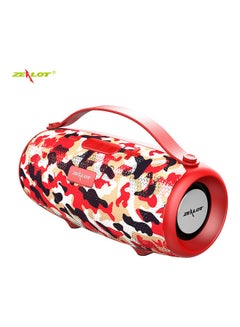 S34 Outdoor Portable Wireless Bluetooth Speaker Camouflage Red
