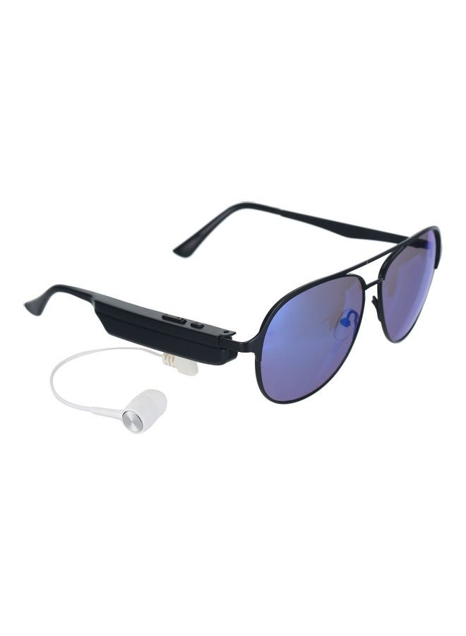 Generic UV Protected Sunglasses With Headphones And Storage Box Black  - Image 1