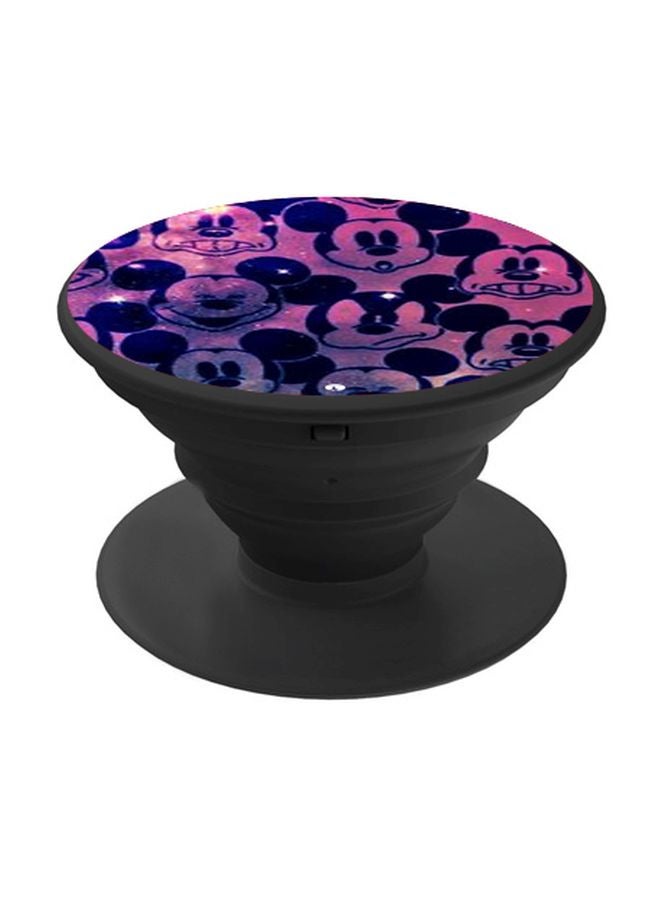 BP Mickey Mouse Printed Pop Socket Phone Holder Pink/Purple - Image 1