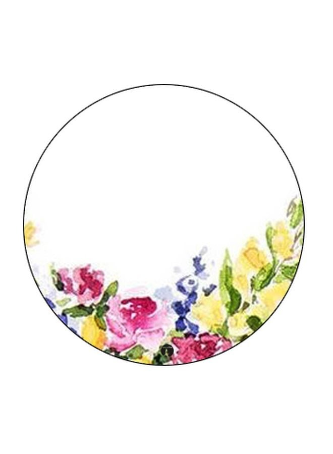 BP Floral Printed Pop Socket Phone Holder White/Yellow/Pink - Image 2