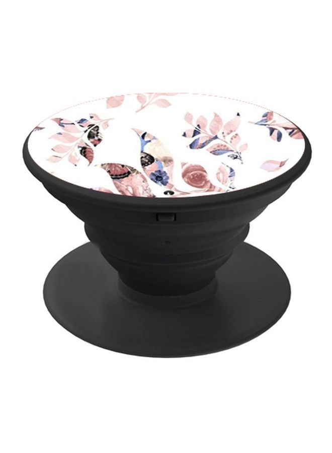 BP Leaf Printed Pop Socket Phone Holder Pink/Blue/Black - Image 1
