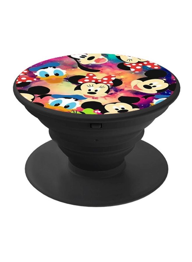 BP Cartoon Printed Pop Socket Phone Holder Red/Yellow/Black - Image 1