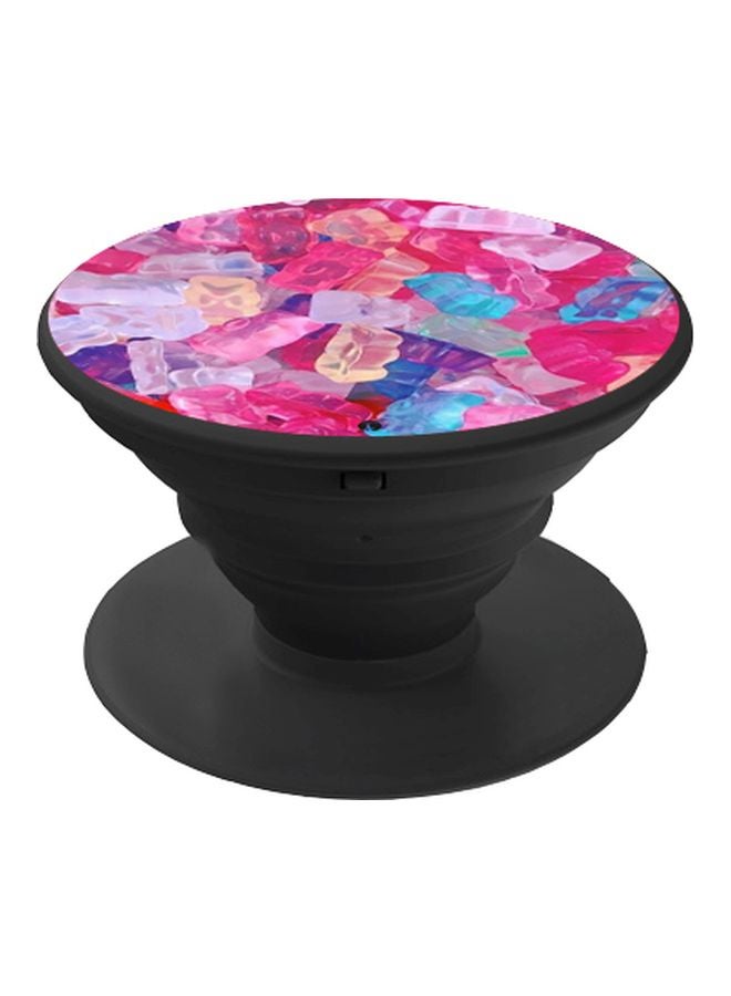 BP Jelly Candies Printed Pop Socket Phone Holder Black/Pink/Blue - Image 1