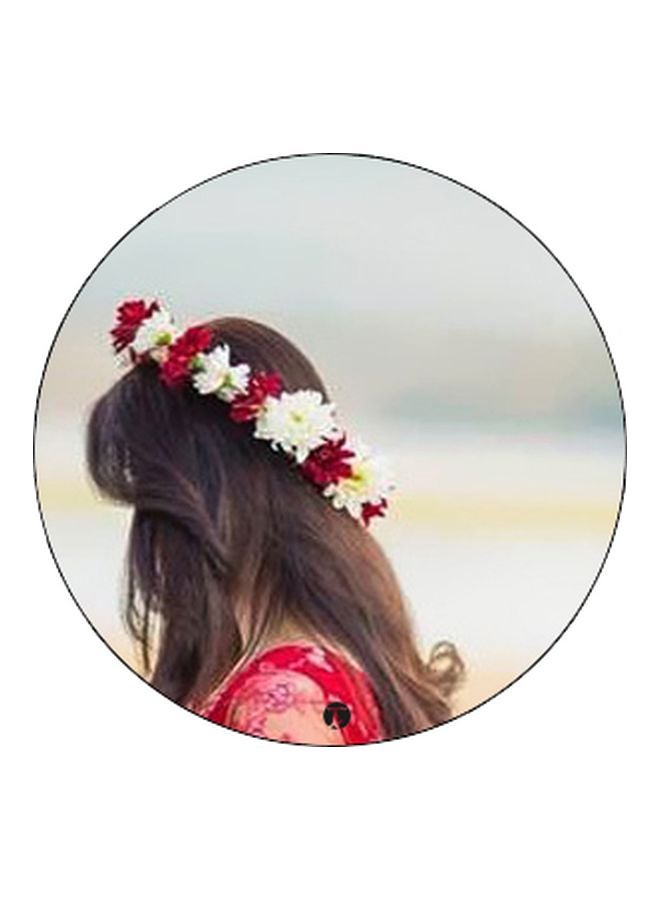 BP Girl With Tiara Printed Pop Socket Phone Holder Black/Red/Brown - Image 2