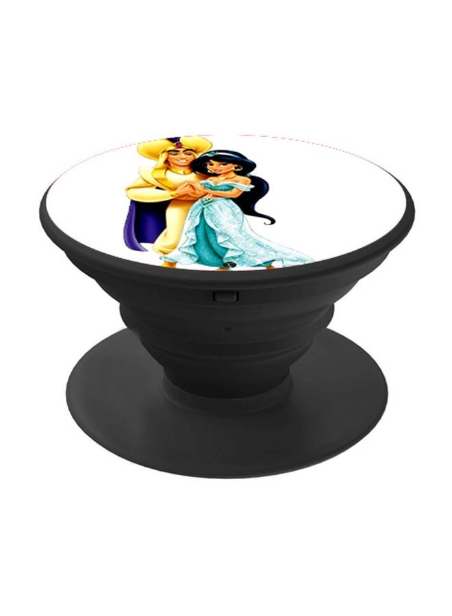 BP Aladdin Cartoon Printed Pop Socket Phone Holder Black/Yellow/Green - Image 1