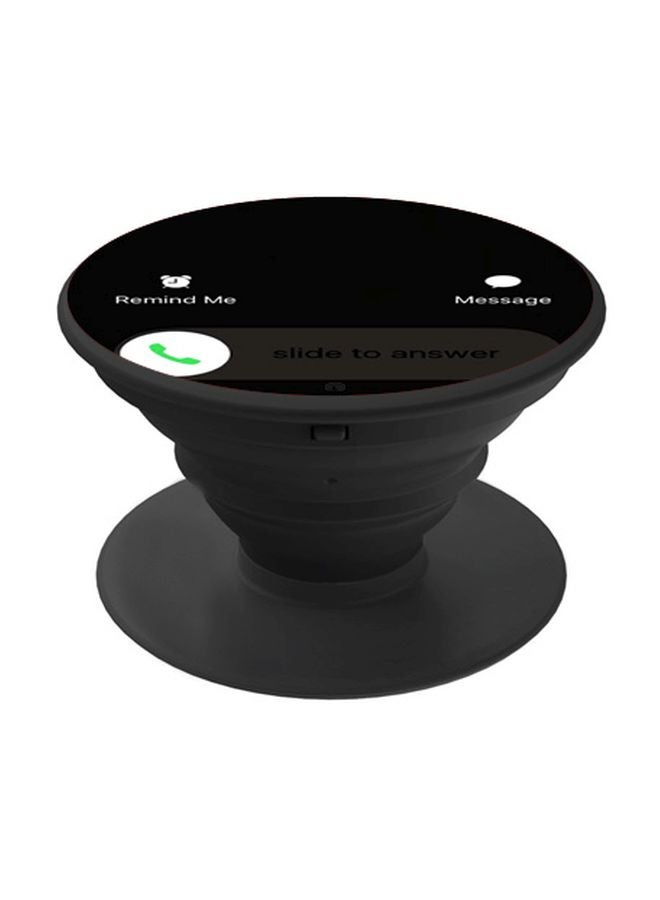 BP Calling Printed Pop Socket Phone Holder Black/White/Green - Image 1