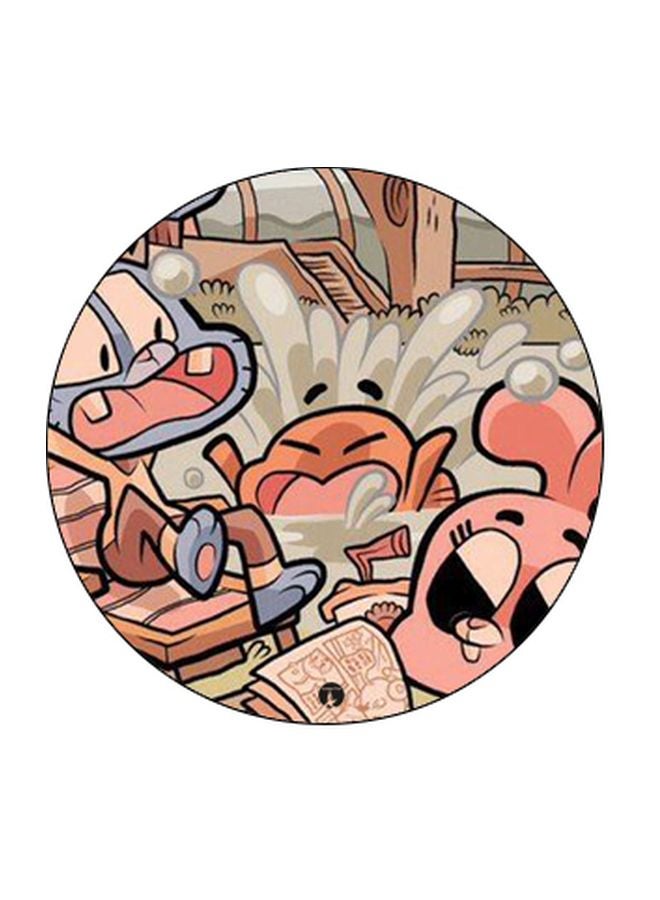 BP Cartoon Printed Pop Socket Phone Holder Black/Pink/Grey - Image 2