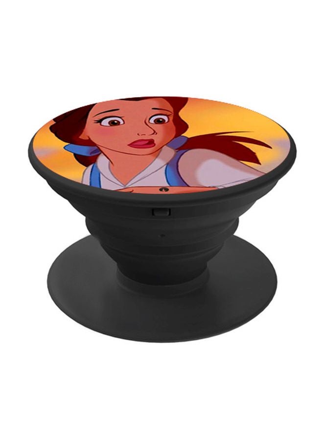 BP Lady Printed Pop Socket Phone Holder Black/Pink/Yellow - Image 1
