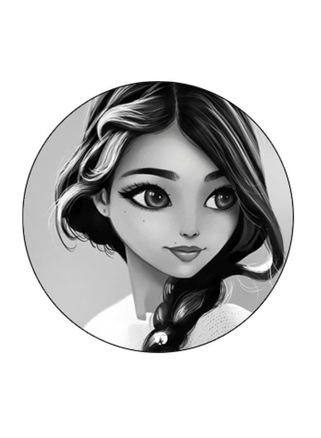 BP Girl Printed Pop Socket Phone Holder Black/Grey/White - Image 2