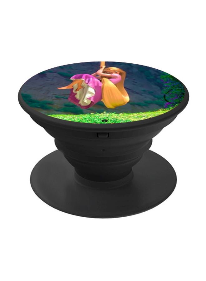BP Tangled Printed Pop Socket Phone Holder Green/Pink/Black - Image 1