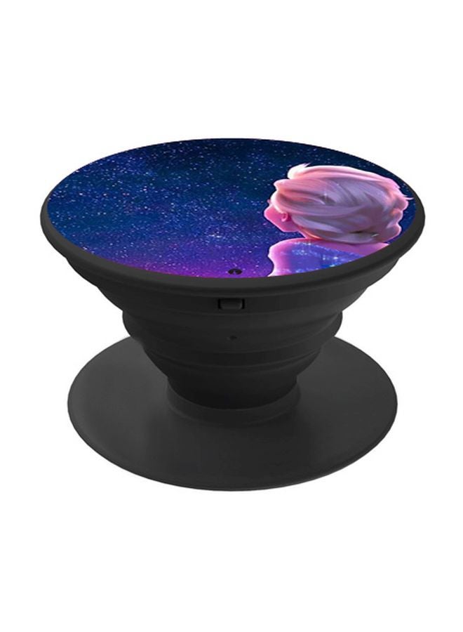 BP Frozen Printed Pop Socket Phone Holder Blue/Pink/Black - Image 1