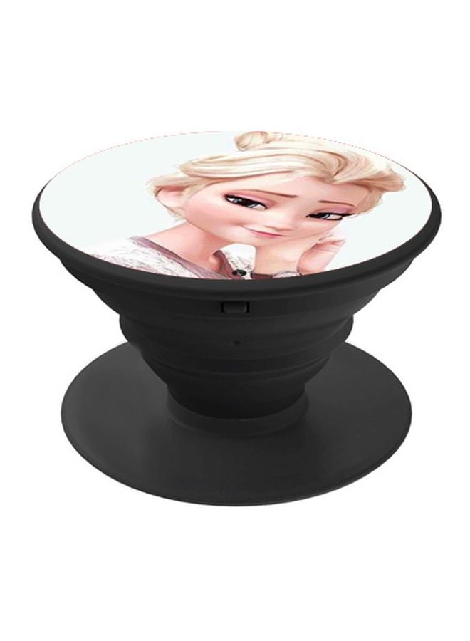 BP Cartoon Printed Pop Socket Phone Holder White/Beige/Black - Image 1