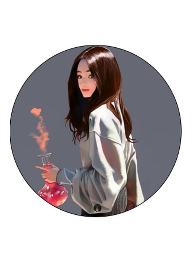 BP Girl Printed Pop Socket Phone Holder Grey/Brown/Black - Image 2